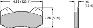 Wilwood Brakepads Dynopro 6, BP-40