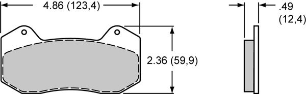 Wilwood Brakepads Dynopro 6, BP-40