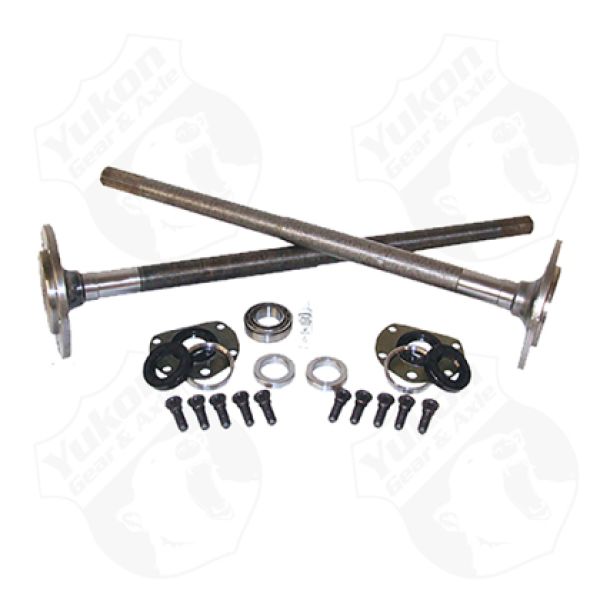 One piece short axles for CJ5, and CJ7, 29 splines, kit.