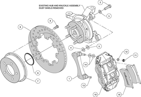 Wilwood Big Brake kit front Jeep YJ,TJ,XJ,ZJ